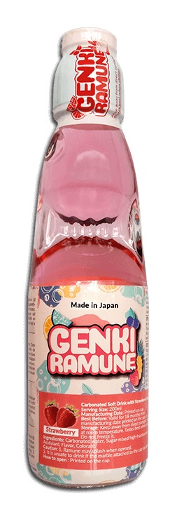 Soda dolce gusto fragola - Genki Ramune 200ml.